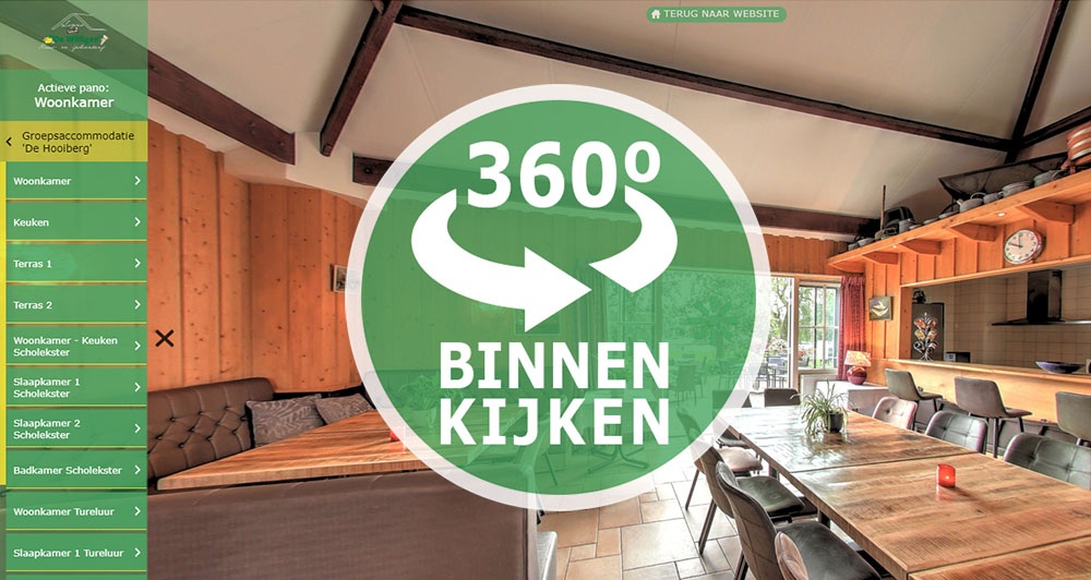 Virtuele rondleiding groepsruimte